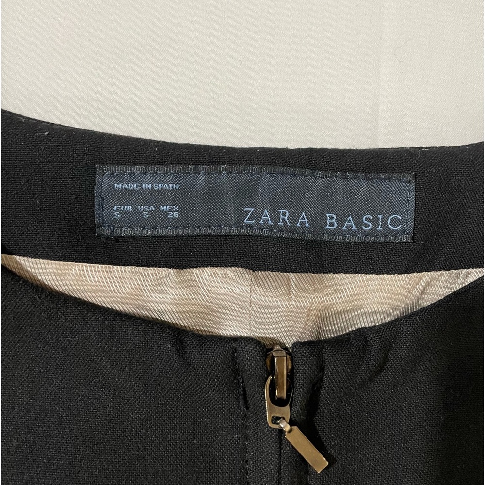 WOMENS ZARA BASIC BLACK FORMAL BLAZER JACKET
